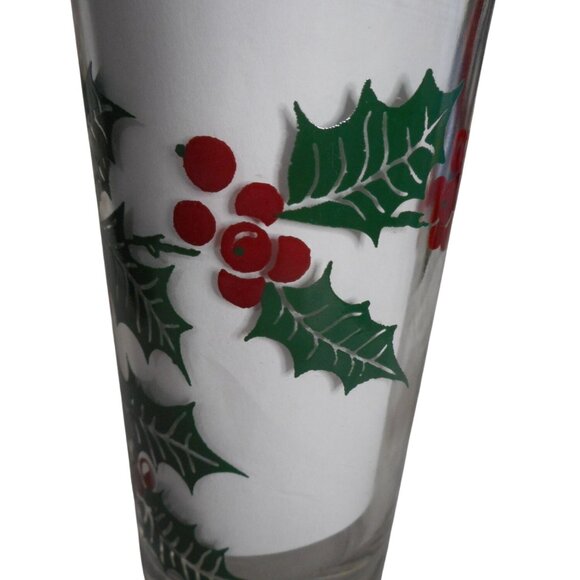 MCM Peanut Butter Drinking Juice Glass Tumbler Holly Estate find 5" #12 - Picture 4 of 6